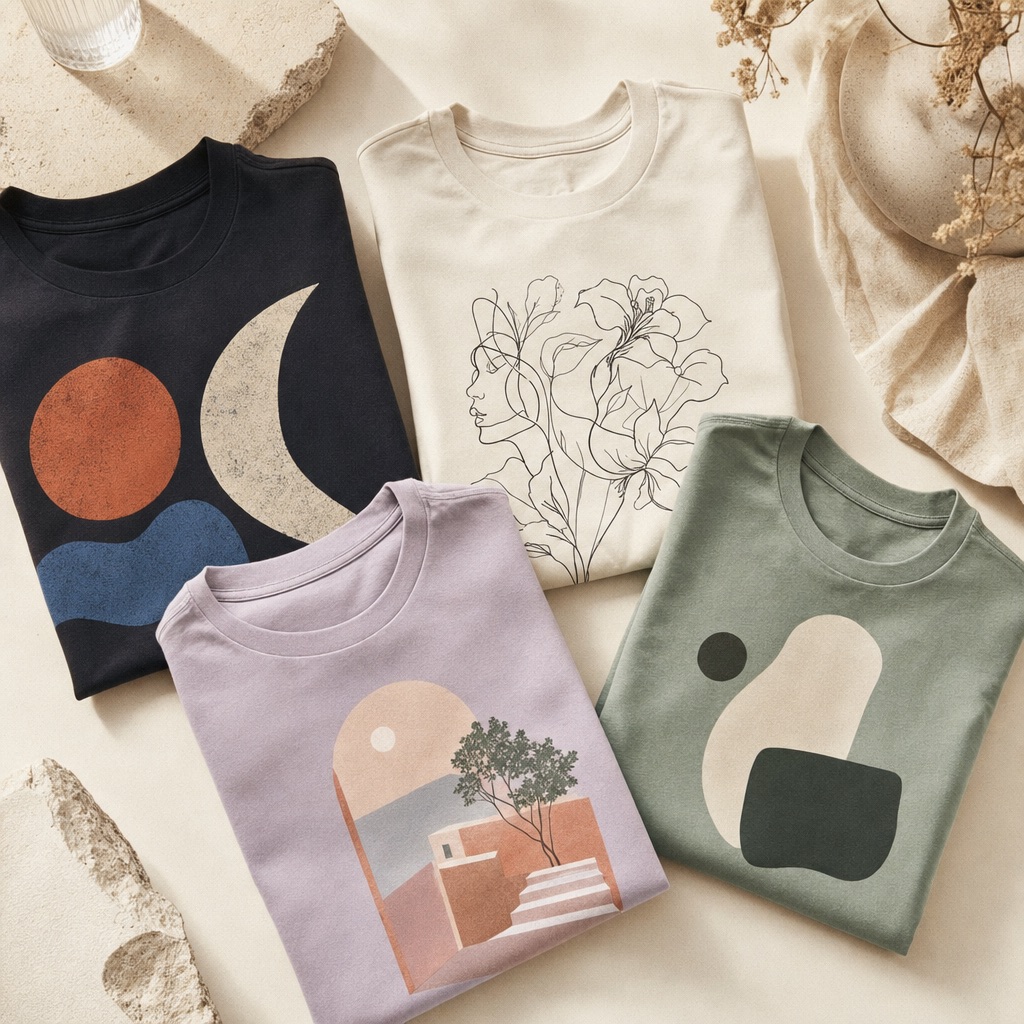 Cápsula de varias camisetas